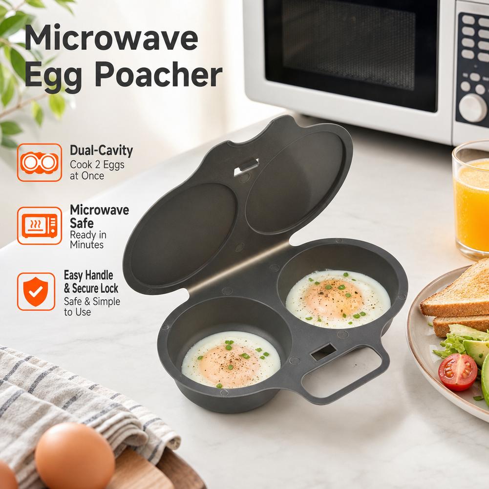 Baby Food Egg - Food Grades Plastic Microwave Egg Cooker