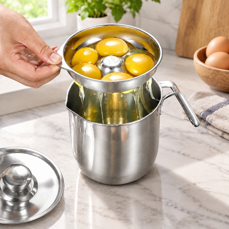 Baby Food Egg - 304 Stainless Steel Egg Yolk Divider