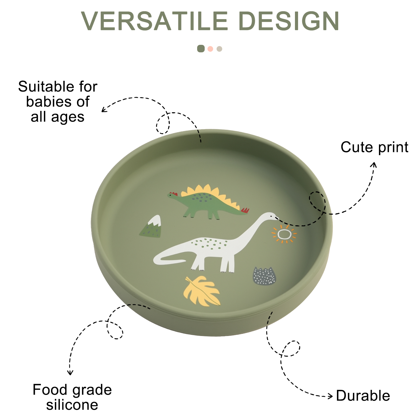 1PCS Baby Silicone Dishes Plat - огляд і ціна Baby Food Diary