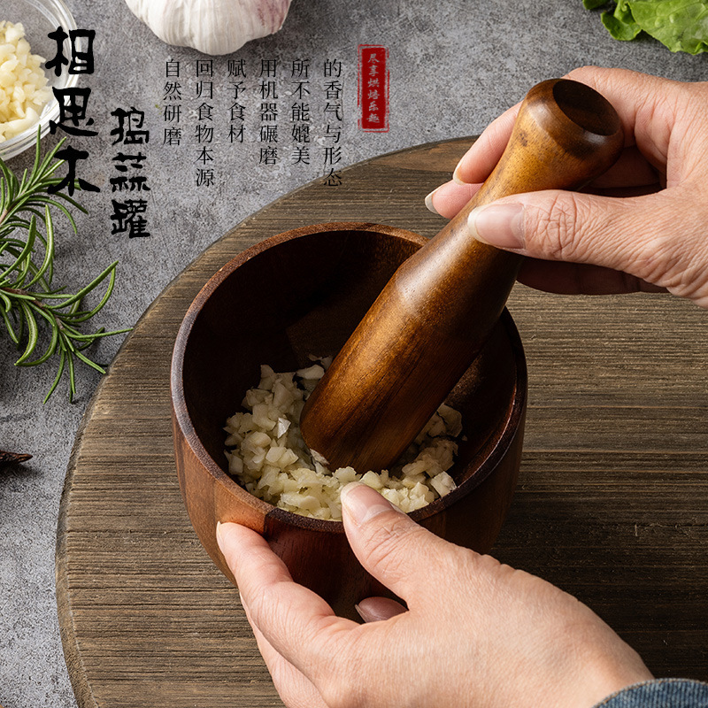 Acacia Wood Pestle and Mortar  - огляд і ціна Baby Food Egg