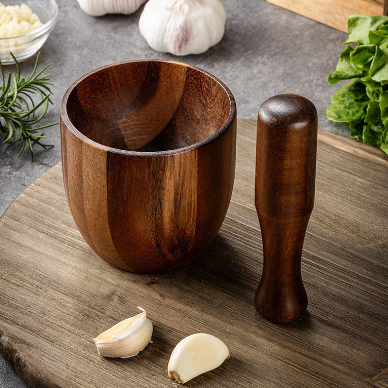 Acacia Wood Pestle and Mortar  - огляд і ціна Baby Food Egg