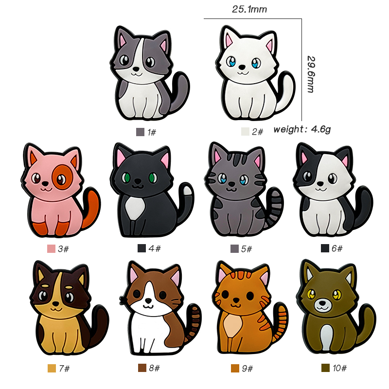 10pcs Baby Silicone New Cartoo - огляд і ціна Baby Food Kitten