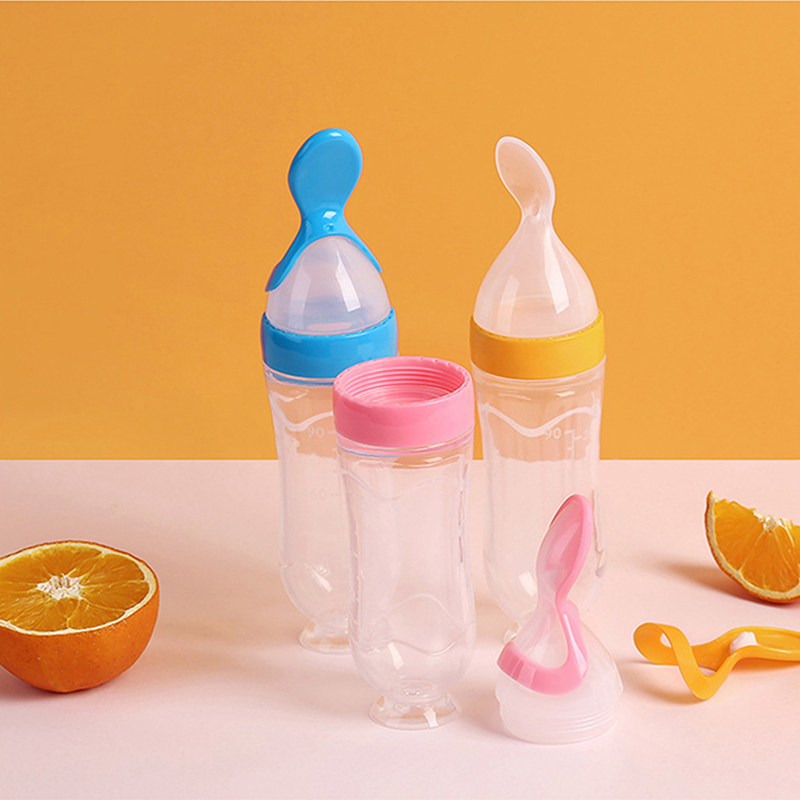 Squeezing Feeding Bottle Silic - огляд і ціна Baby Food Zone