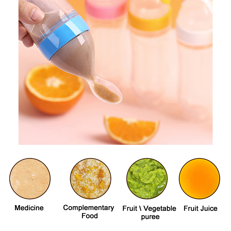 Squeezing Feeding Bottle Silic - огляд і ціна Baby Food Zone