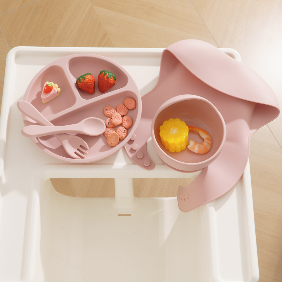 5Pcs Baby Silicone Feeding Set - огляд і ціна Baby Food Diary