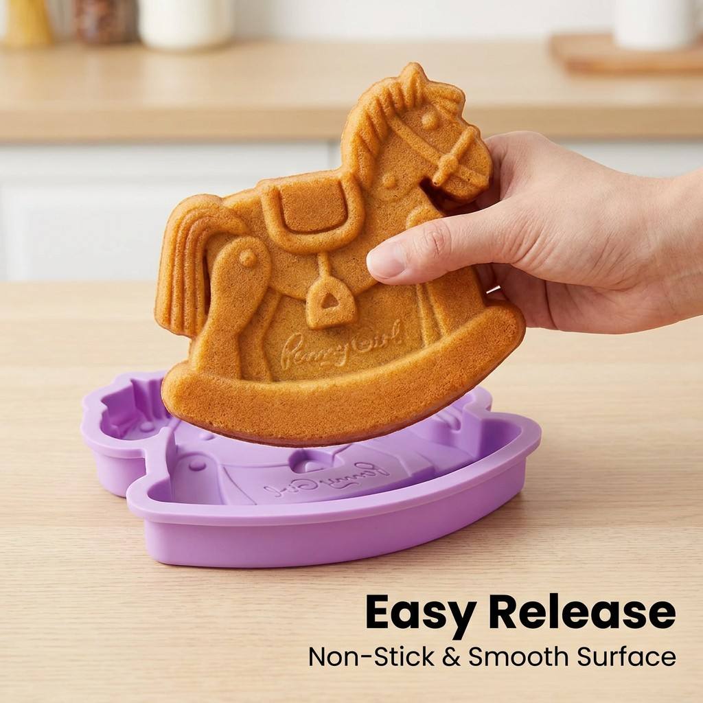 Rocking Horse Silicone Cake Mo - огляд і ціна Baby Food Jelly