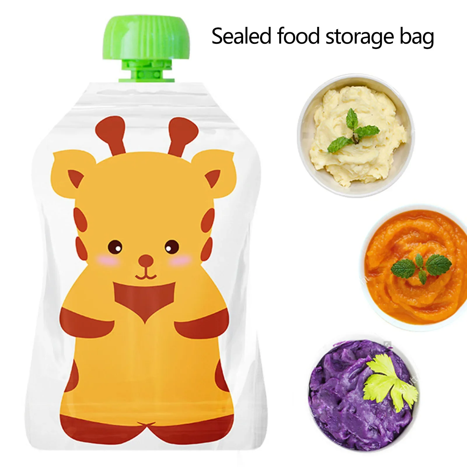 8pcs Reusable Food Storage Bag - огляд і ціна Baby Food Pouches 1 Year Old