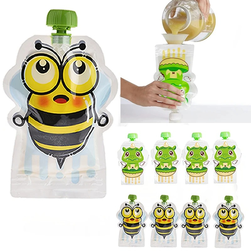 8pcs Reusable Food Storage Bag - огляд і ціна Baby Food Pouches 1 Year Old
