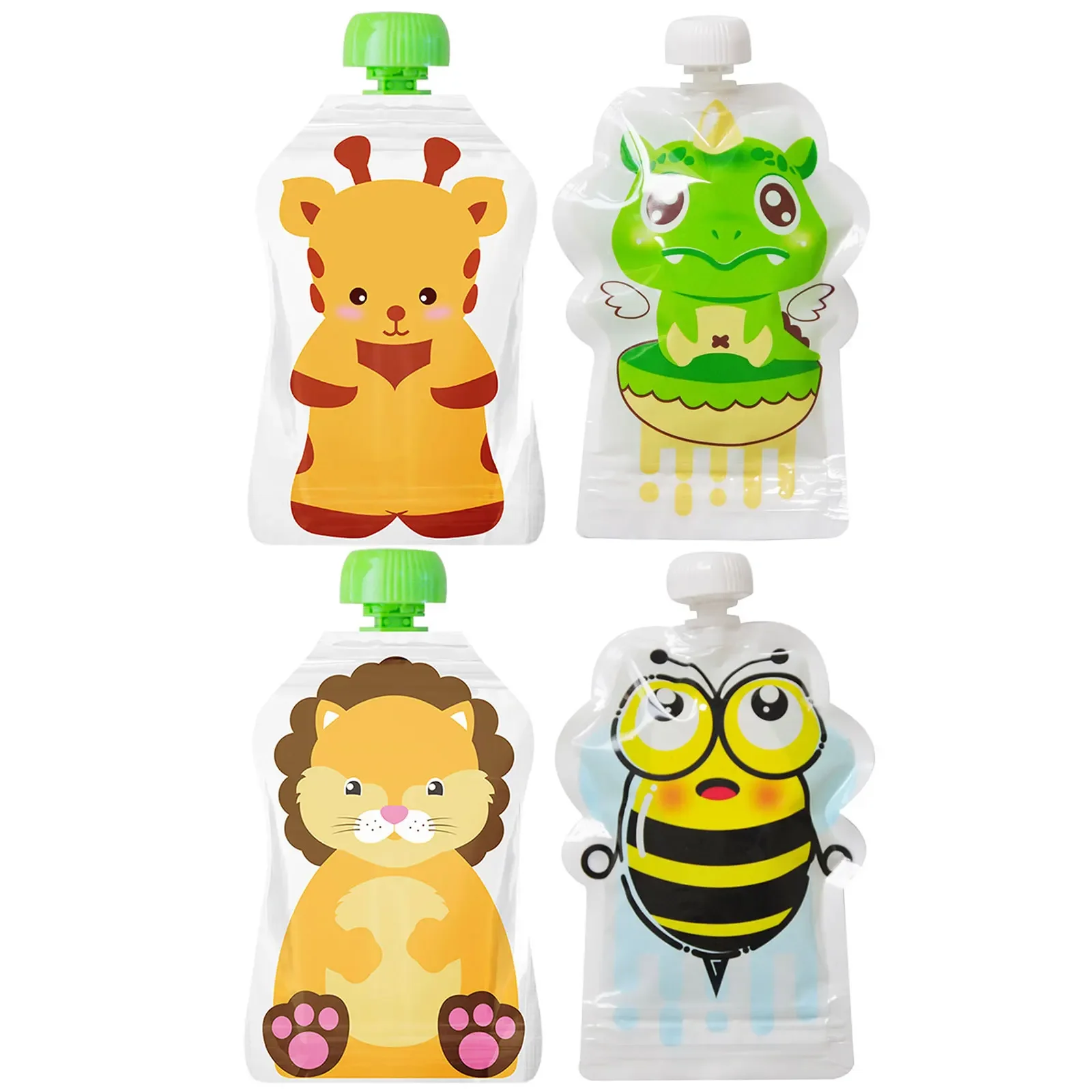8pcs Reusable Food Storage Bag - огляд і ціна Baby Food Pouches 1 Year Old