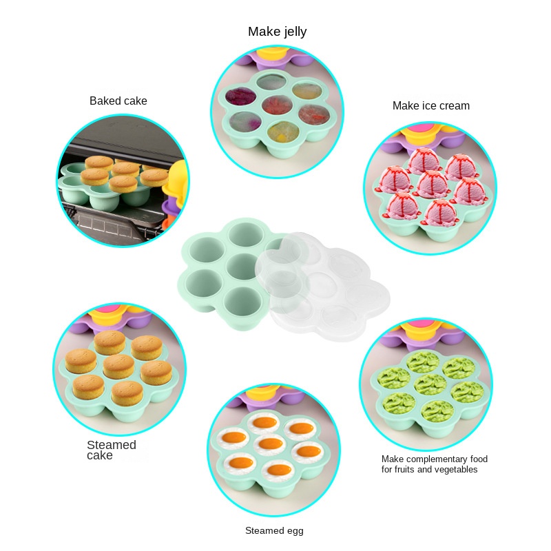 7 Holes Reusable Silicone Baby - огляд і ціна Baby Food Egg