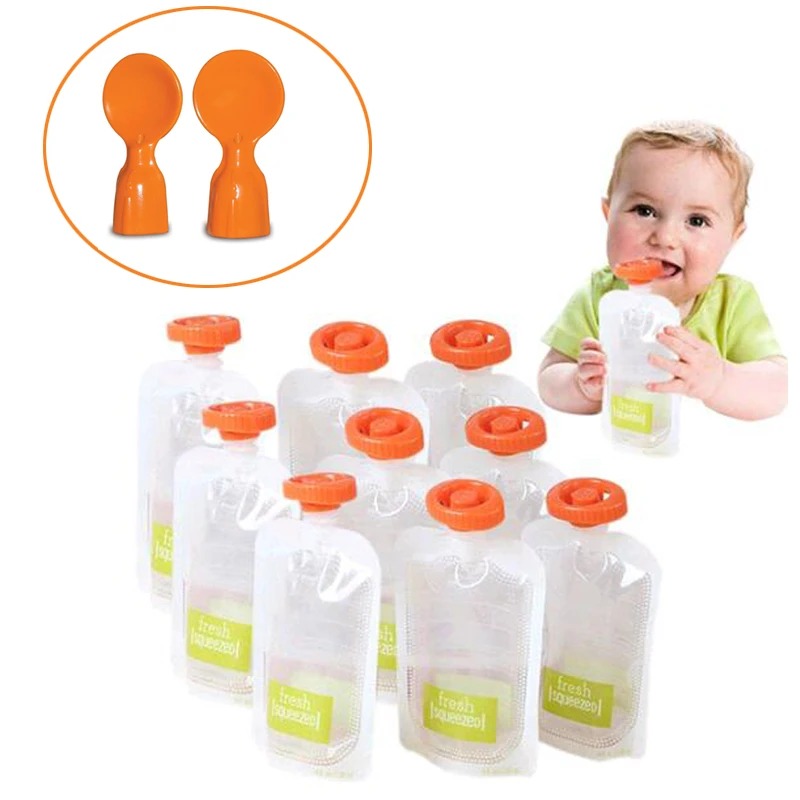 50Pcs Baby Food Storage Bag Ma - огляд і ціна Baby Food Pouches 1 Year Old