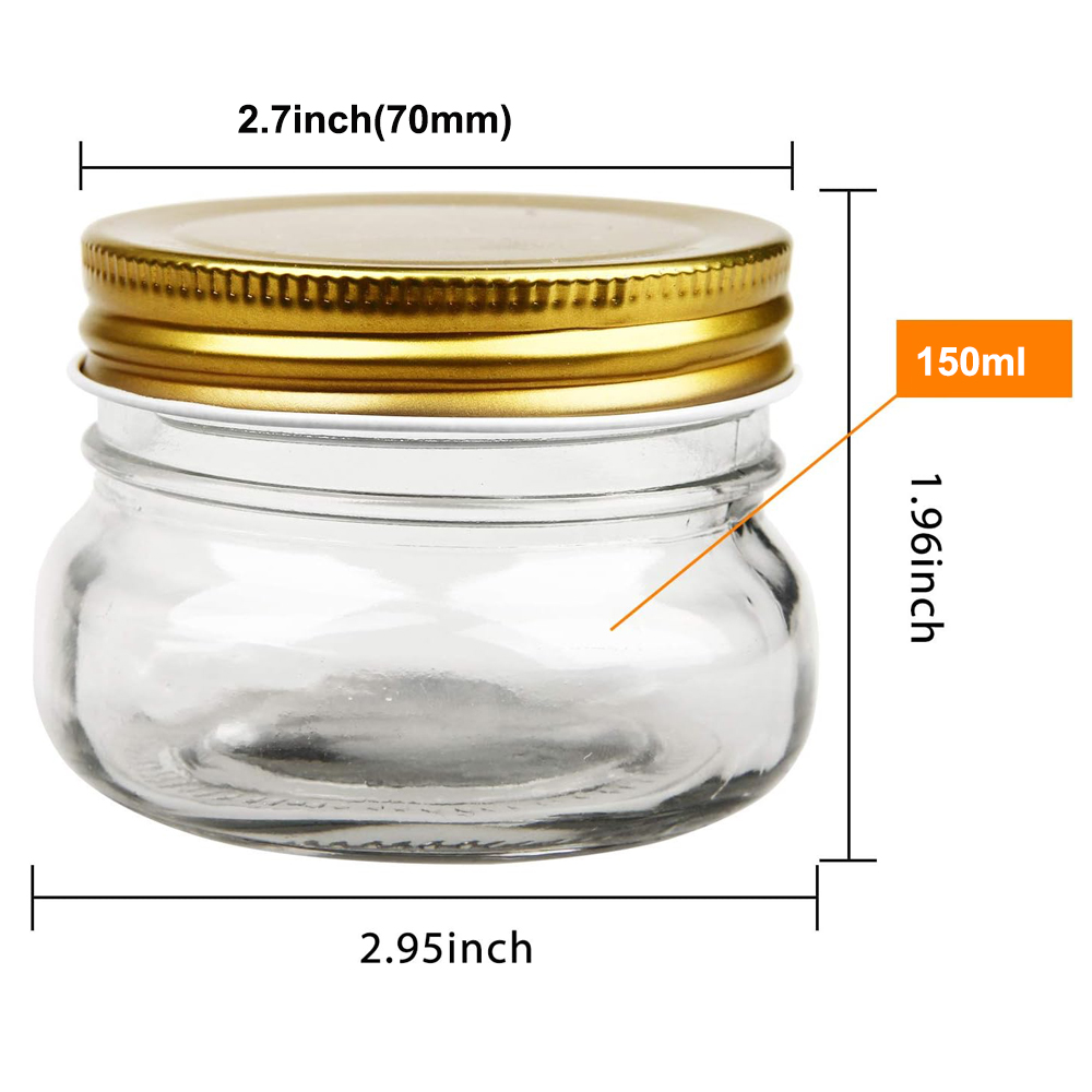 150ml Mason Jars,Clear Glass J - огляд і ціна Baby Food Jelly