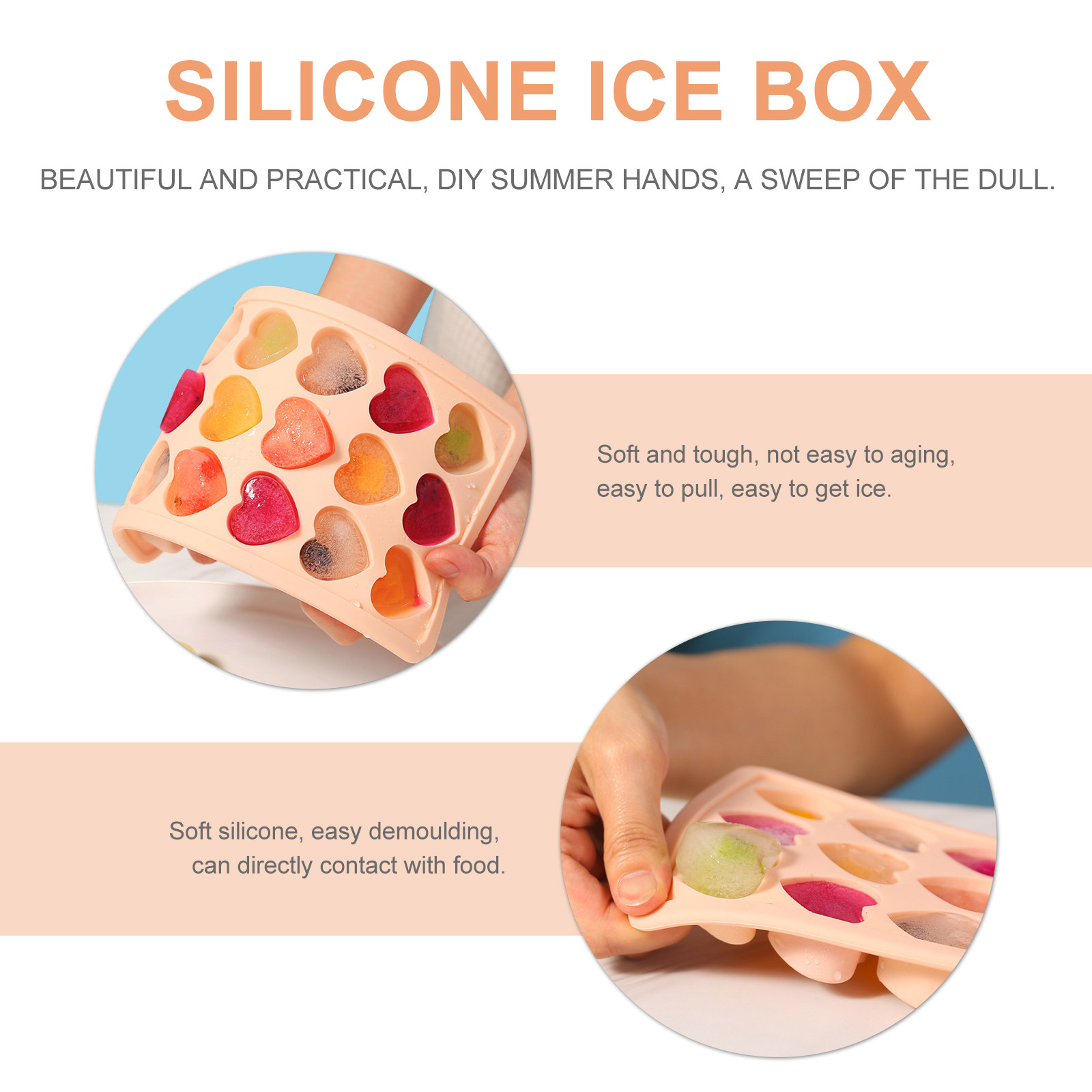 Heart Shape Silicone Ice Tray  - огляд і ціна Baby Food Jelly