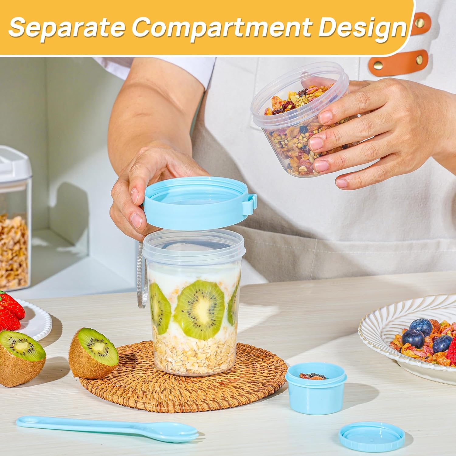 27oz Yogurt Parfait Salad Cups - огляд і ціна Baby Food On The Go